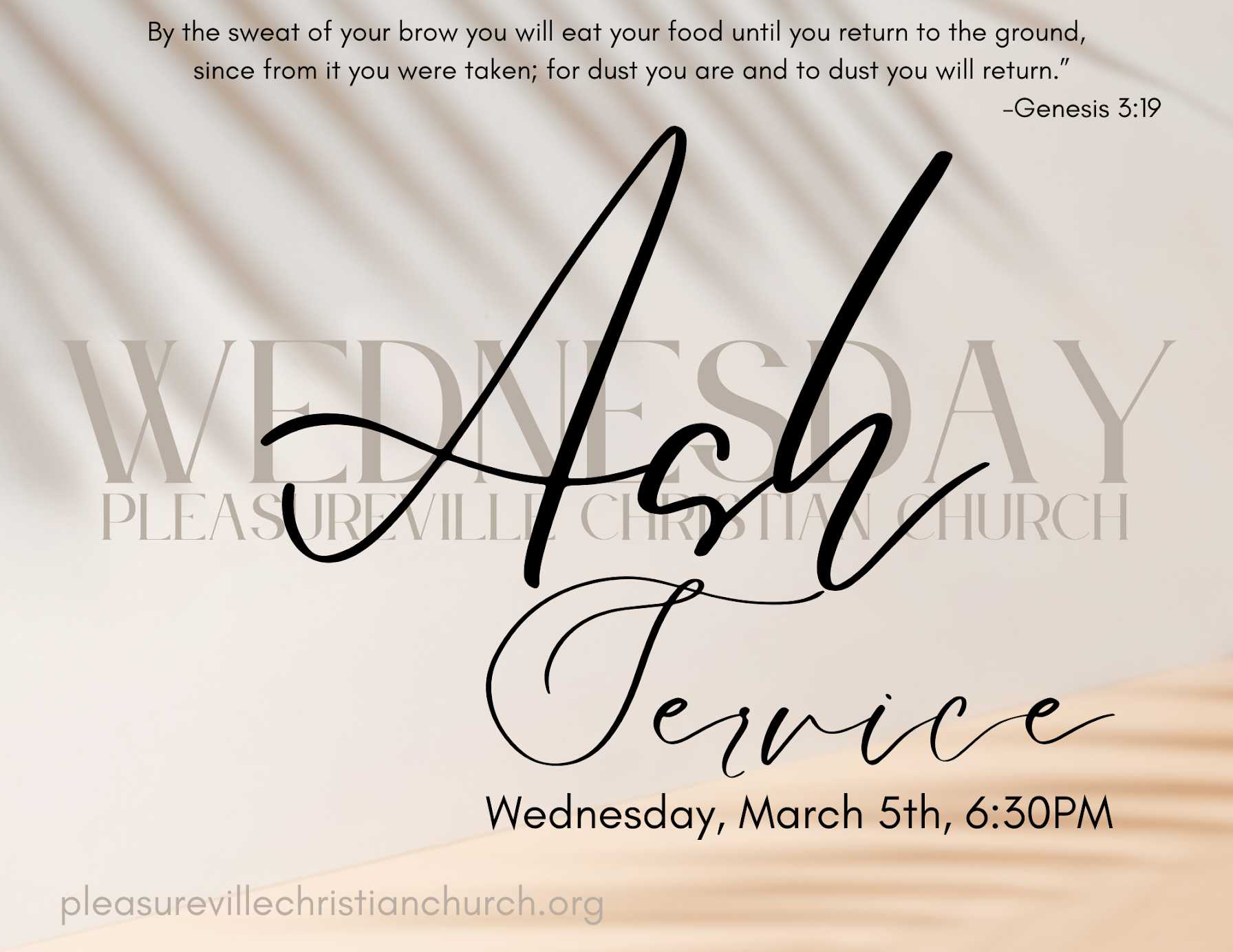 Ash Wednesday Service